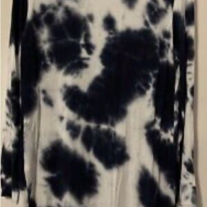 Maurices Black and White Tie-Dye Cardigan